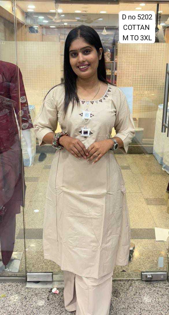 Ynf Cotton KESH623 5202 Kurti Wholesale Fancy Kurti Kurti With Palazzo Kurtis With Pockets Manufacturer- Kapda Export