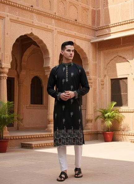 Ynf Cotton KESH659 Pushpa3 Mens Wear Wholesale Mens Kurtas Men Cotton Kurta Men Wedding kurta Manufacturer- Kapda Export