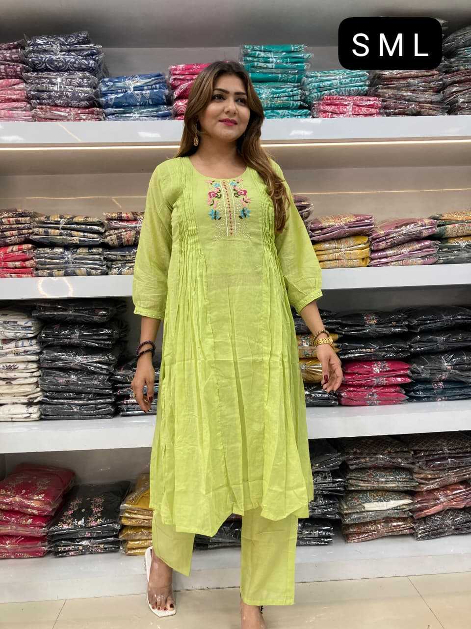 Ynf Cotton KESH720 Febric Suits & Dresses Wholesale Designer Suits Embroidered Suits A-Line Suits Manufacturer- Kapda Export