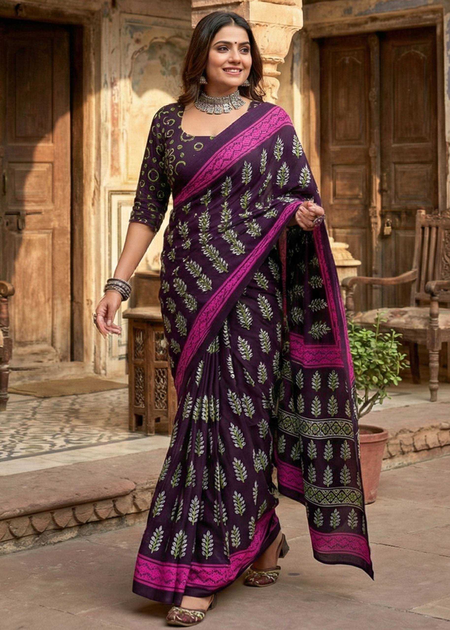 Ynf Cotton RIN229 Block Sarees Wholesale Designer Sarees Printed Sarees Casual Sarees Manufacturer- Kapda Export