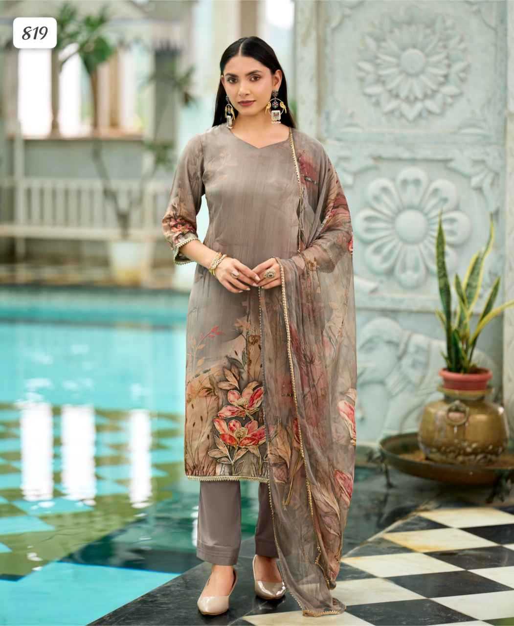 Ynf Crepe KESH530 Natural Crep Kurti Wholesale Designer Kurtis Printed Kurtis Straight Kurtis Manufacturer- Kapda Export
