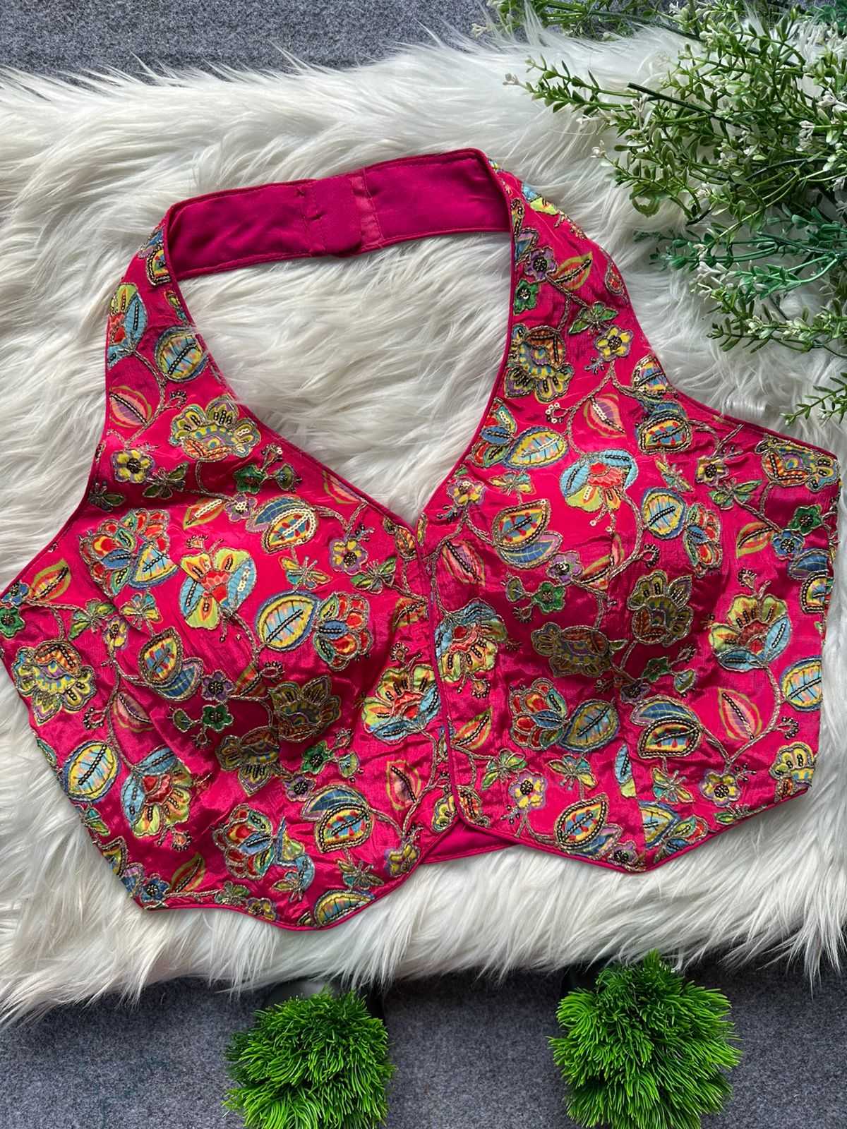 Ynf Crepe KESH728 105 Readymade Blouses Festive Collections Wholesale Printed Blouse Designer Blouse Fashion Blouse Manufacturer- Kapda Export