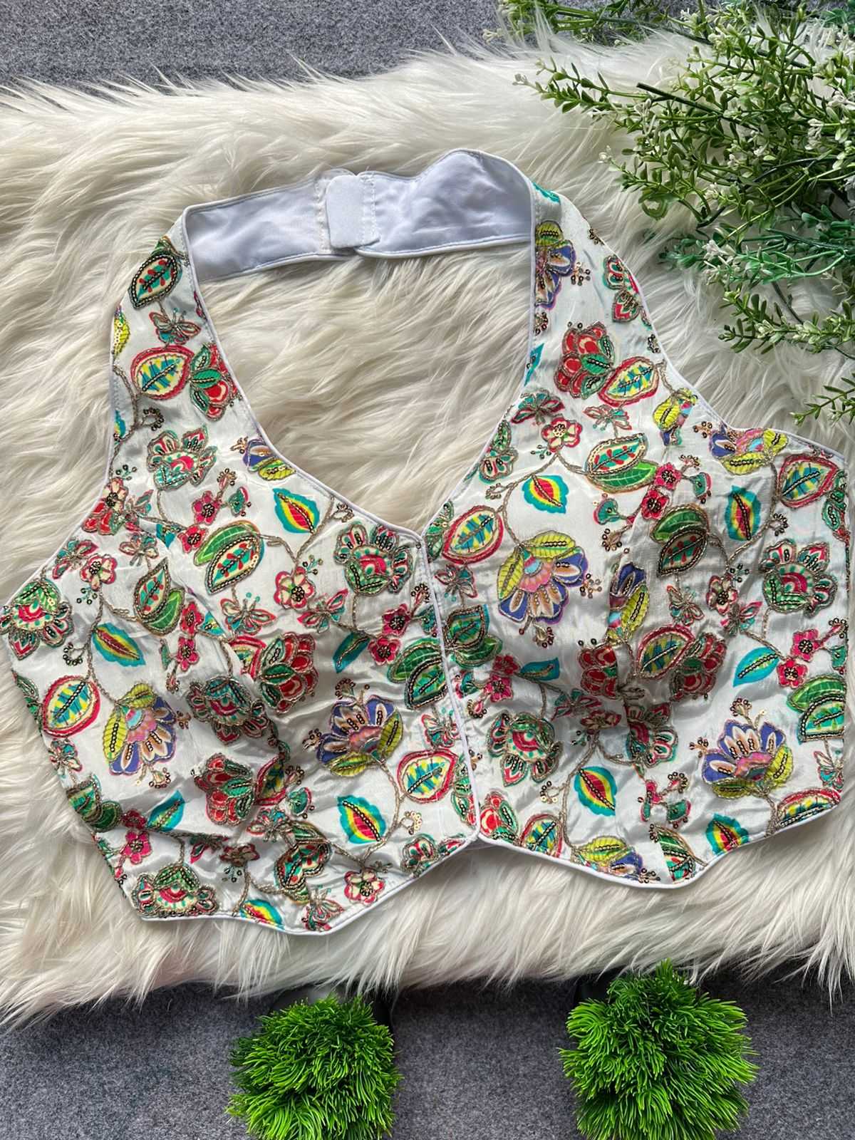 Ynf Crepe KESH728 105 Readymade Blouses Festive Collections Wholesale Printed Blouse Designer Blouse Fashion Blouse Manufacturer- Kapda Export