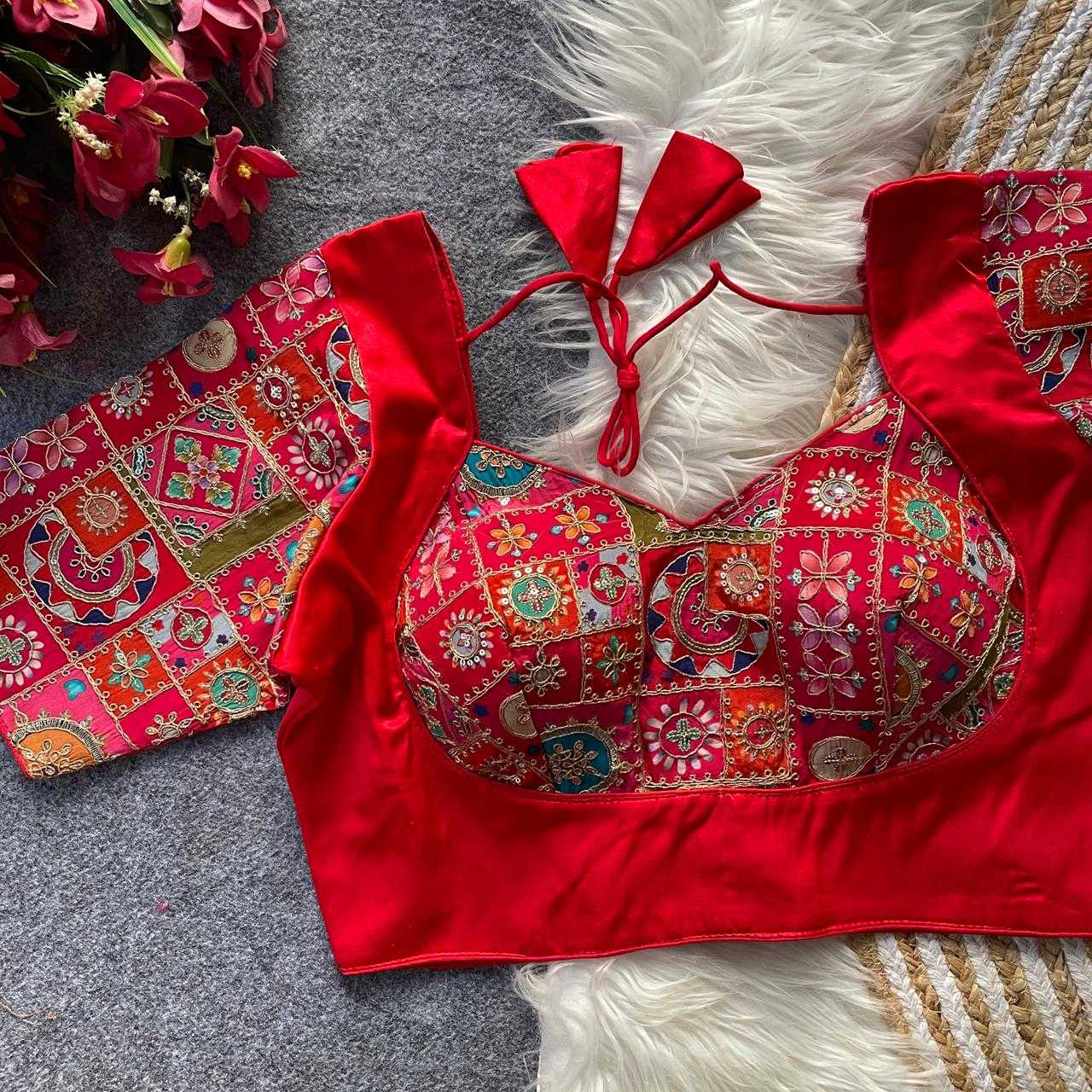 Ynf Crepe KESH728 110 Readymade Blouses Festive Collections Wholesale Printed Blouse Party Wear Blouse Fashion Blouse Manufacturer- Kapda Export