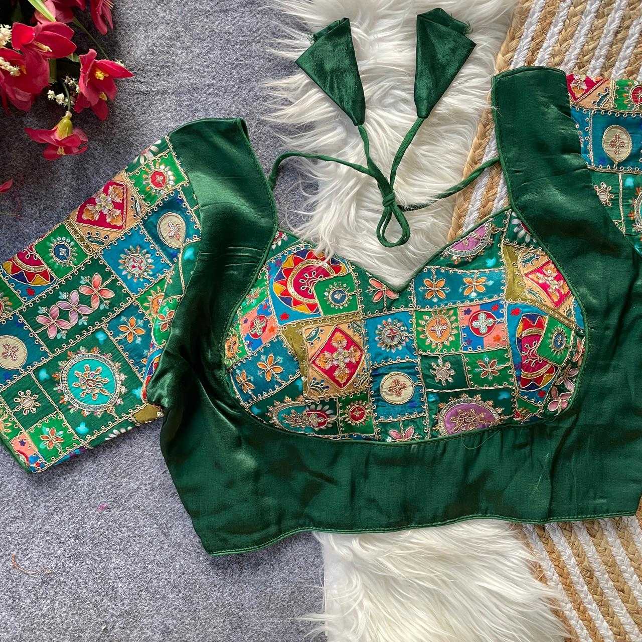 Ynf Crepe KESH728 110 Readymade Blouses Festive Collections Wholesale Printed Blouse Party Wear Blouse Fashion Blouse Manufacturer- Kapda Export