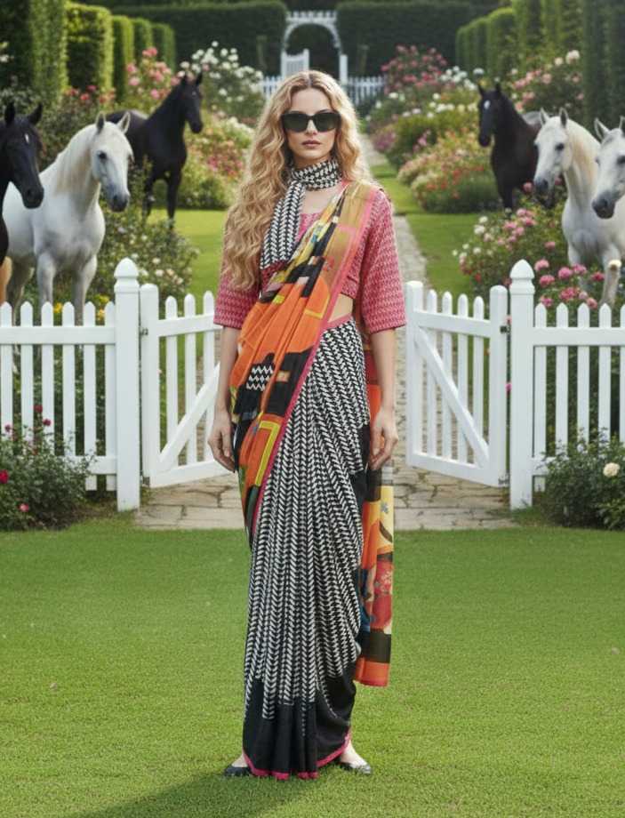 Ynf Crepe Silk KESH113 Hiso-3 Sarees Festive Collections Wholesale Designer Sarees Ready To Wear Sarees Silk Sarees Manufacturer- Kapda Export