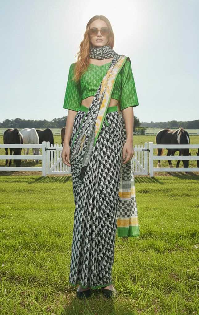 Ynf Crepe Silk KESH113 Hiso-3 Sarees Festive Collections Wholesale Designer Sarees Ready To Wear Sarees Silk Sarees Manufacturer- Kapda Export