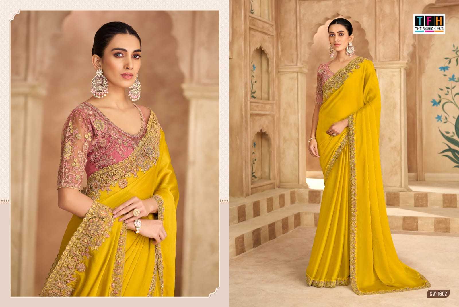 Ynf Crepe Silk KESH113 Tfh Sandal Wood Vol-16 1601 Sarees Wholesale Party Wear Sarees Festive Sarees Casual Sarees Manufacturer- Kapda Export