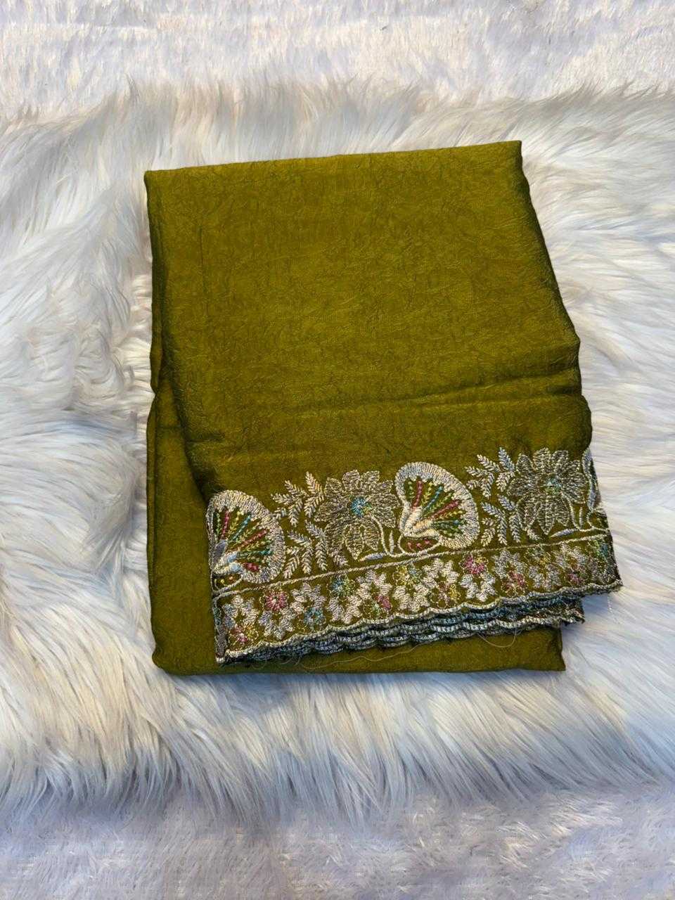 Ynf Crush Silk KESH671 ncy Sarees Wholesale Fancy Sarees Sequin Sarees Embroidered Sarees Manufacturer- Kapda Export