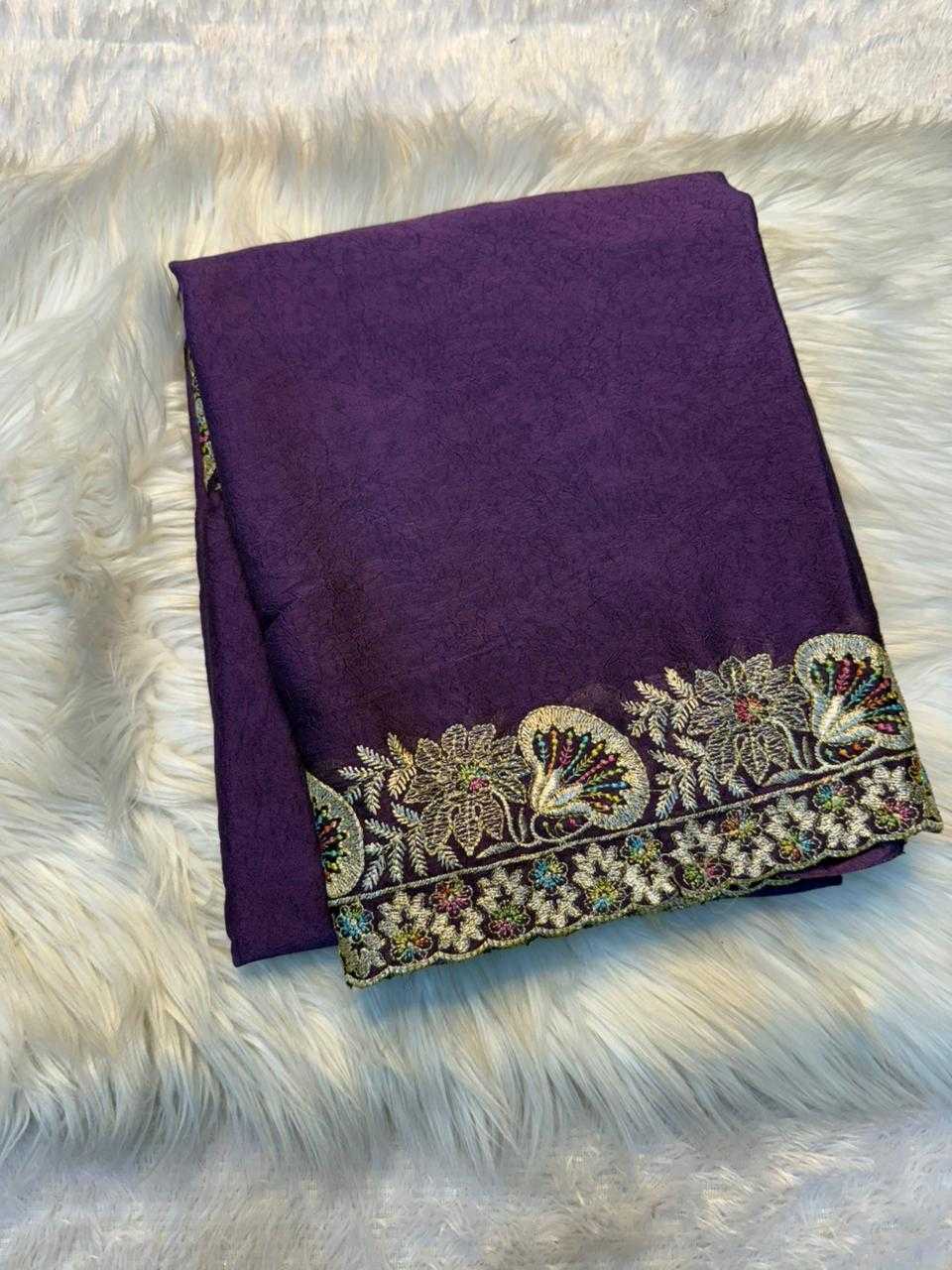 Ynf Crush Silk KESH671 ncy Sarees Wholesale Fancy Sarees Sequin Sarees Embroidered Sarees Manufacturer- Kapda Export