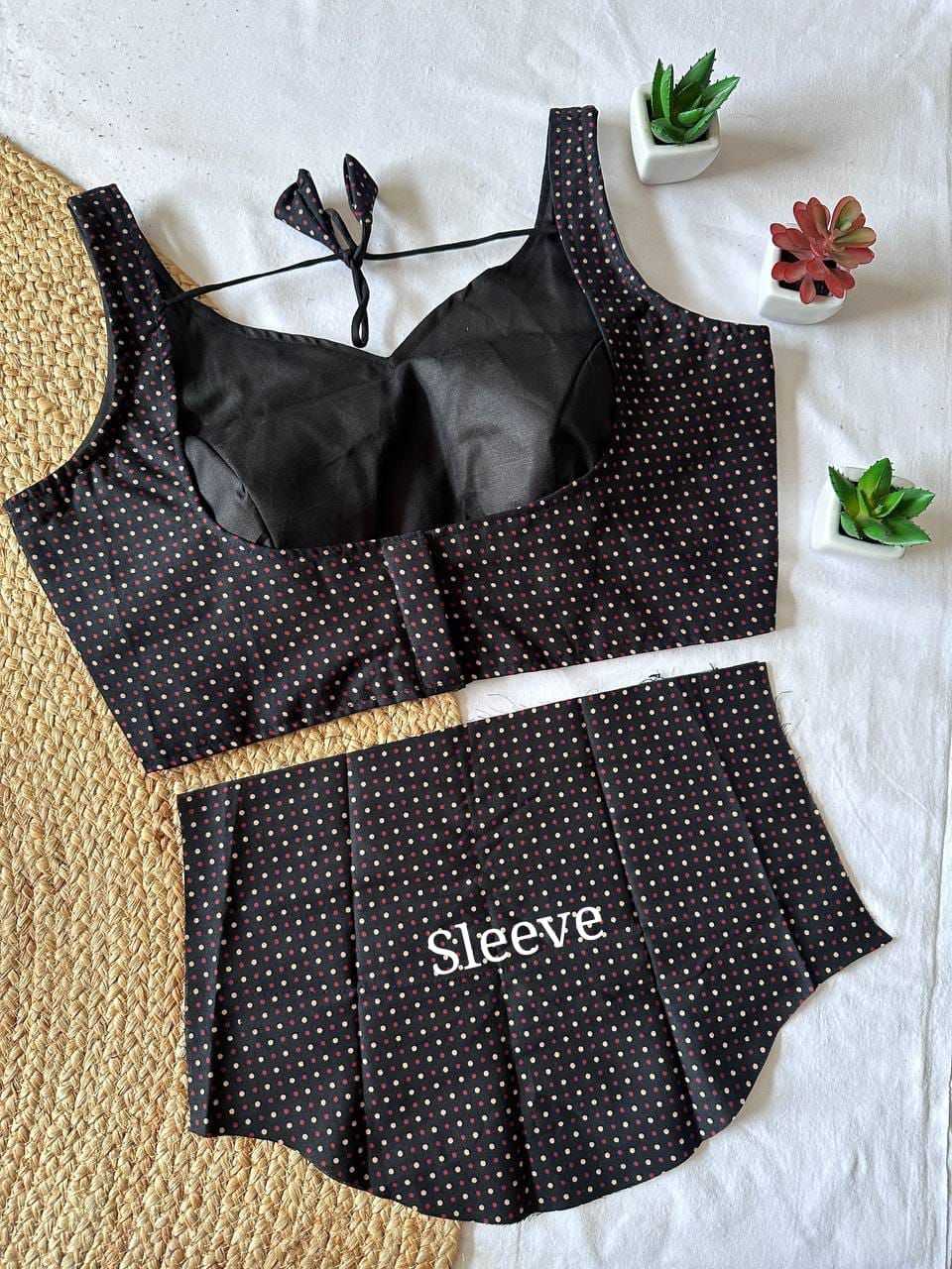 Ynf Fancy KESH426 Polka Dot Readymade Blouses Wholesale Designer Blouse Party Wear Blouse Fashion Blouse Manufacturer- Kapda Export