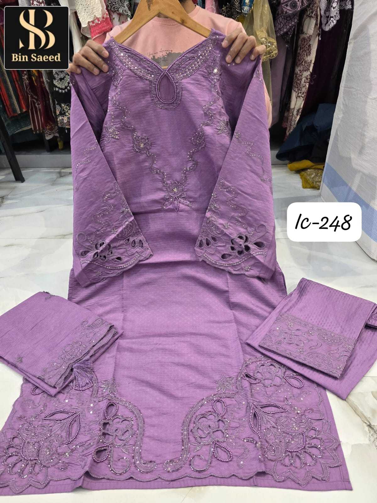 Ynf Fancy KESH557 BIN SAEED IC 299 Suits & Dresses Wholesale Ladies Suits Party wear suits Designer Suits Manufacturer- Kapda Export