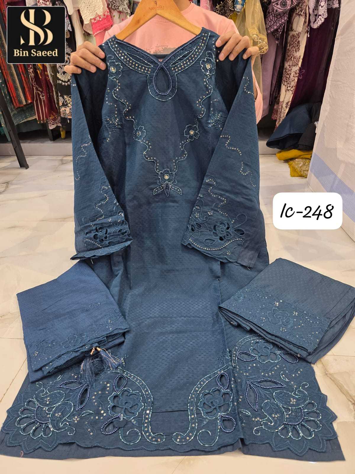 Ynf Fancy KESH557 BIN SAEED IC 299 Suits & Dresses Wholesale Ladies Suits Party wear suits Designer Suits Manufacturer- Kapda Export