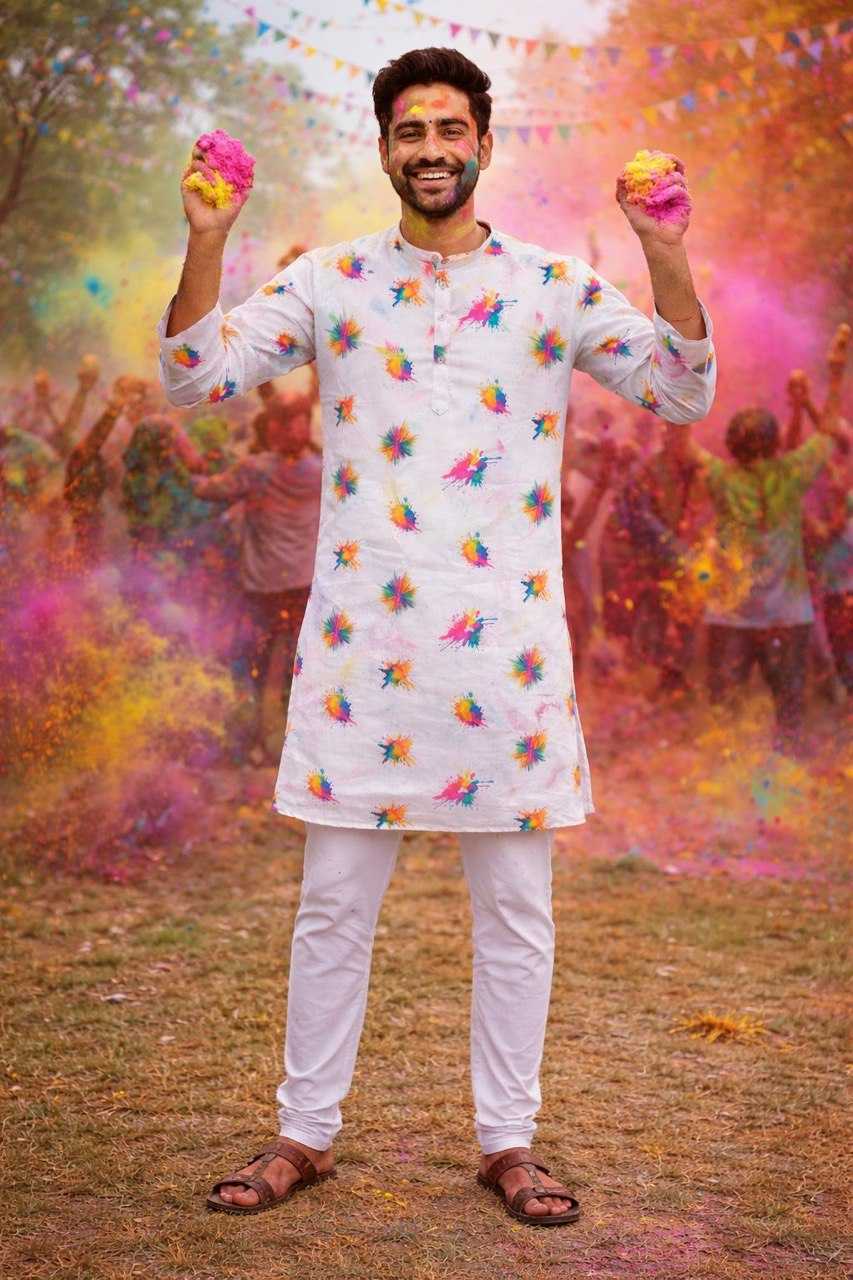 Ynf Fancy KESH650 CARNIVAL Mens Wear Festive Collections Wholesale Mens Kurtas Men Wedding kurta Holi Collections Manufacturer- Kapda Export