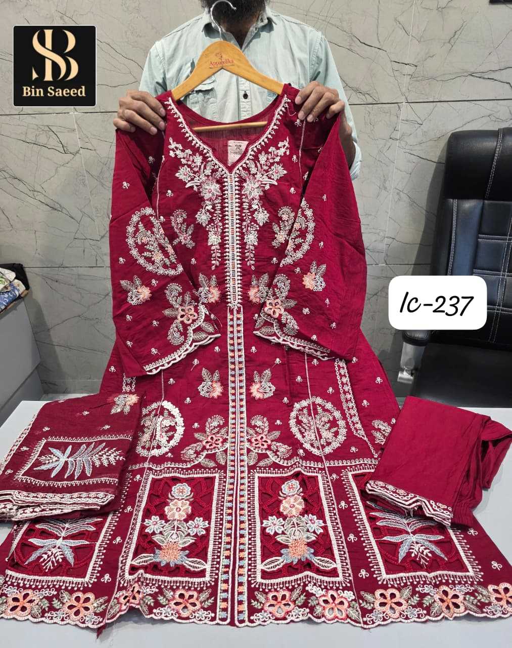 Ynf Fancy KESH677 BIN SAEED 237 Suits & Dresses Wholesale Designer dresses Printed Dresses Handwork Suits Manufacturer- Kapda Export