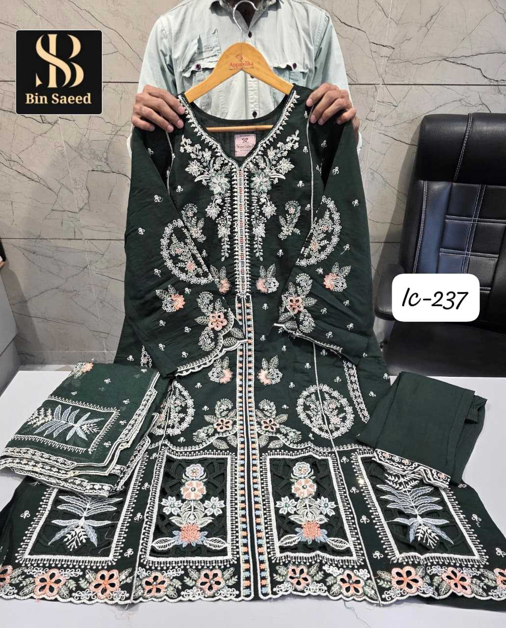 Ynf Fancy KESH677 BIN SAEED 237 Suits & Dresses Wholesale Designer dresses Printed Dresses Handwork Suits Manufacturer- Kapda Export