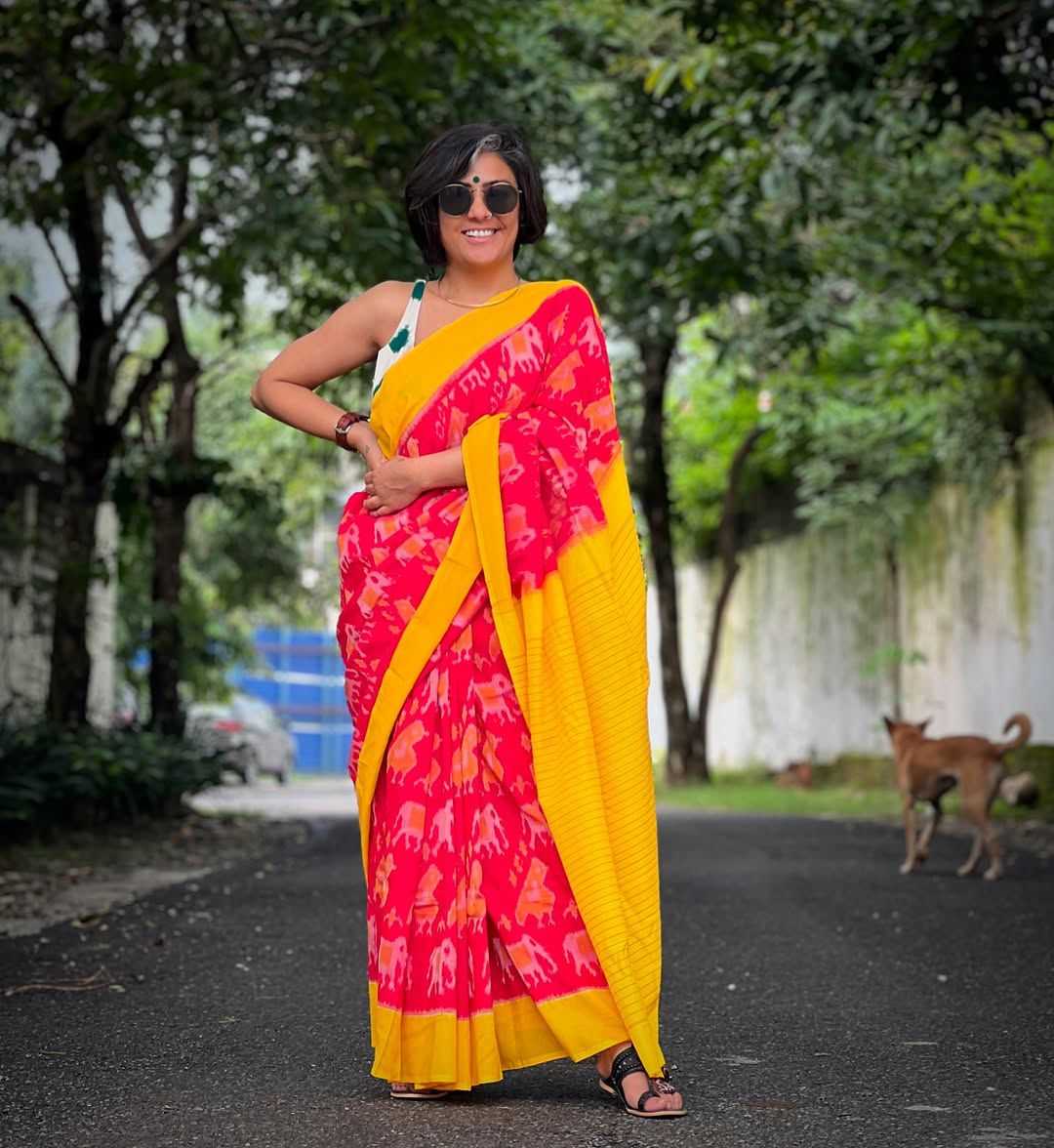 Ynf Fancy KESH690 232 Sarees Wholesale Ikkat Saree Traditional Sarees Festive Sarees Manufacturer- Kapda Export