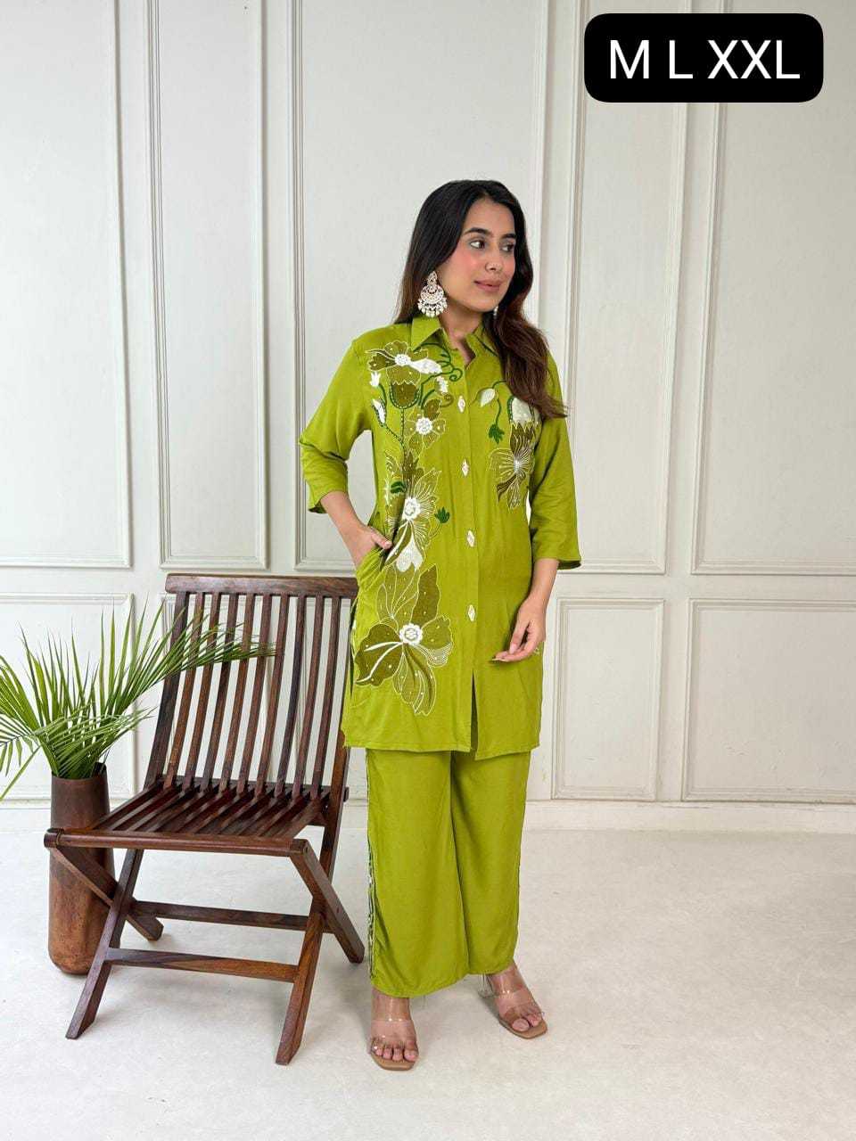 Ynf Fancy KESH720 fix Western Wears Wholesale Co-ord Set Tops Bottom Wear Manufacturer- Kapda Export