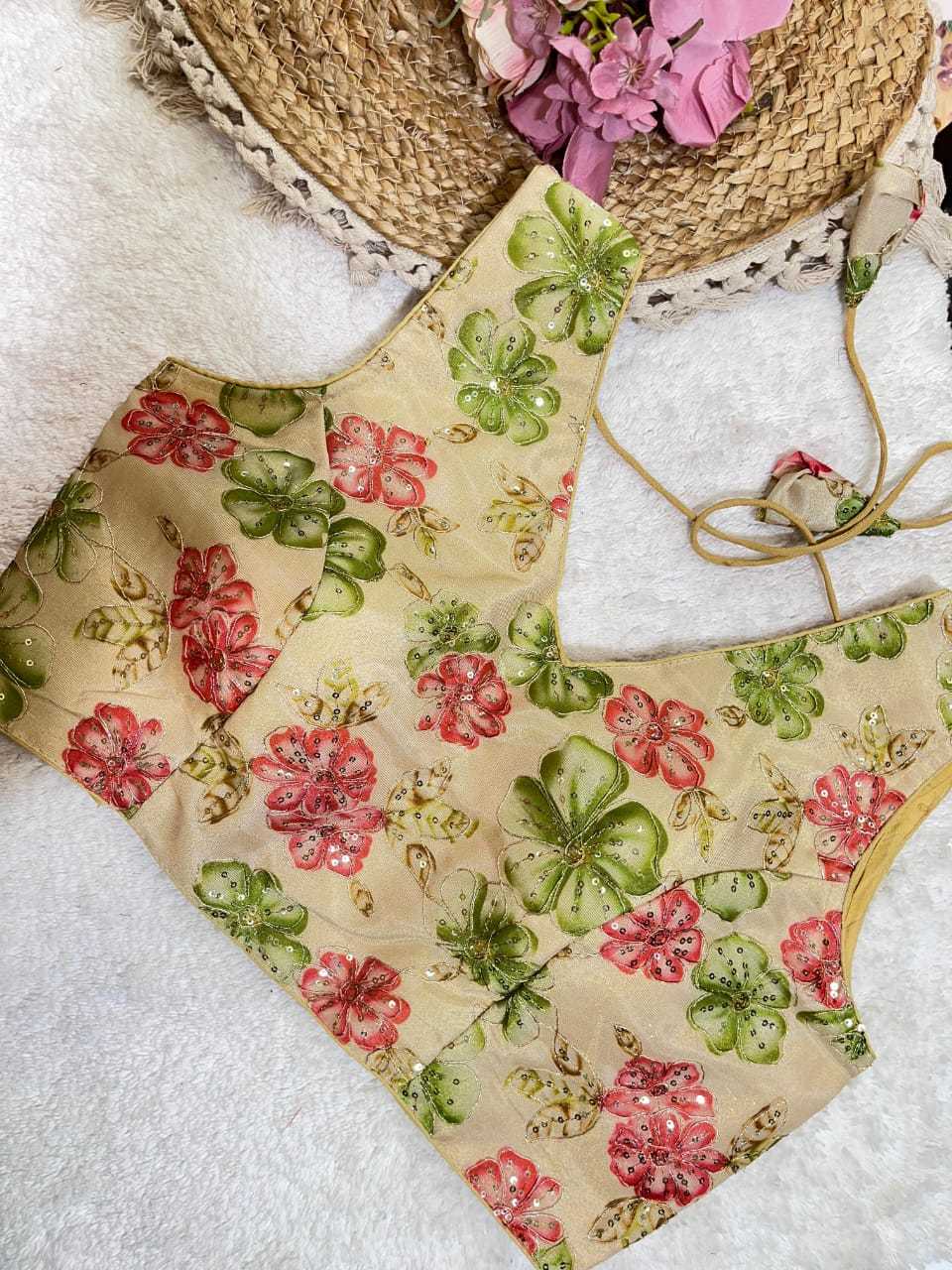 Ynf Fancy KESH728 111 Readymade Blouses Festive Collections Wholesale Printed Blouse Party Wear Blouse Fashion Blouse Manufacturer- Kapda Export