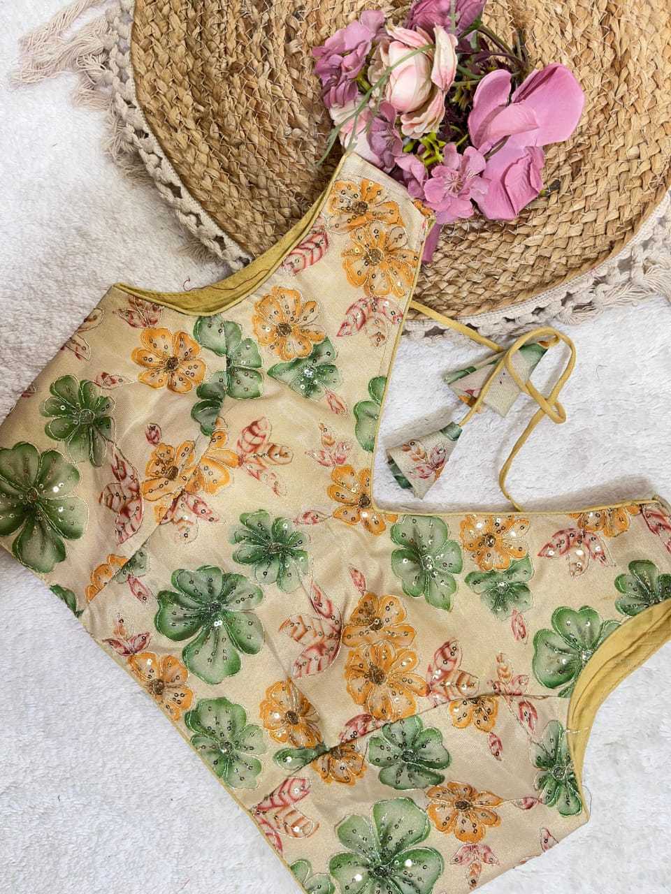 Ynf Fancy KESH728 111 Readymade Blouses Festive Collections Wholesale Printed Blouse Party Wear Blouse Fashion Blouse Manufacturer- Kapda Export