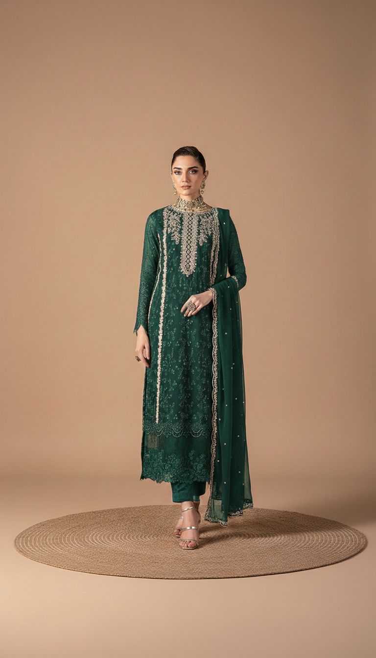 Ynf Faux Georgette RIN236 1302 Suits & Dresses Islamic Clothing Wholesale Pakistani Suits Unstitched Suits Suit Material Manufacturer- Kapda Export