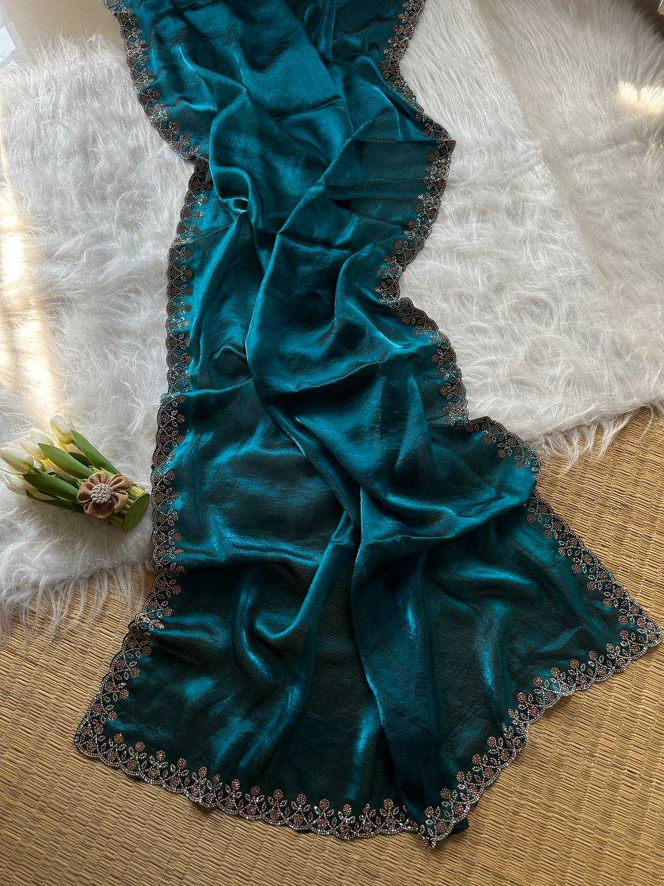 Ynf FENDY KESH568 Sakshi Sarees Wholesale Party Wear Sarees Embroidered Sarees Lace Border Sarees Manufacturer- Kapda Export