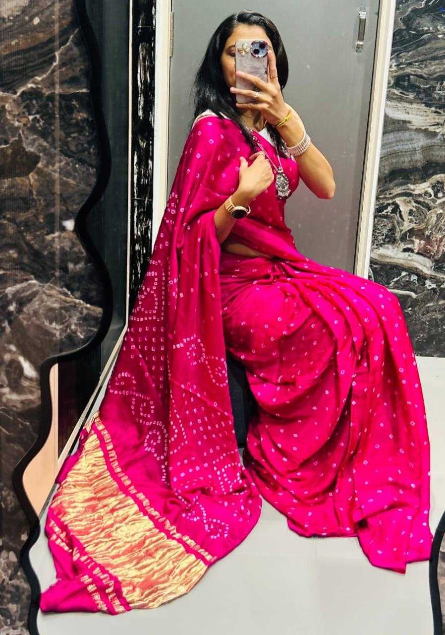 Ynf Gajji Silk KESH576 Gaji Sarees Wholesale Designer Sarees Party Wear Sarees Bandhani Bandhej Sarees Manufacturer- Kapda Export