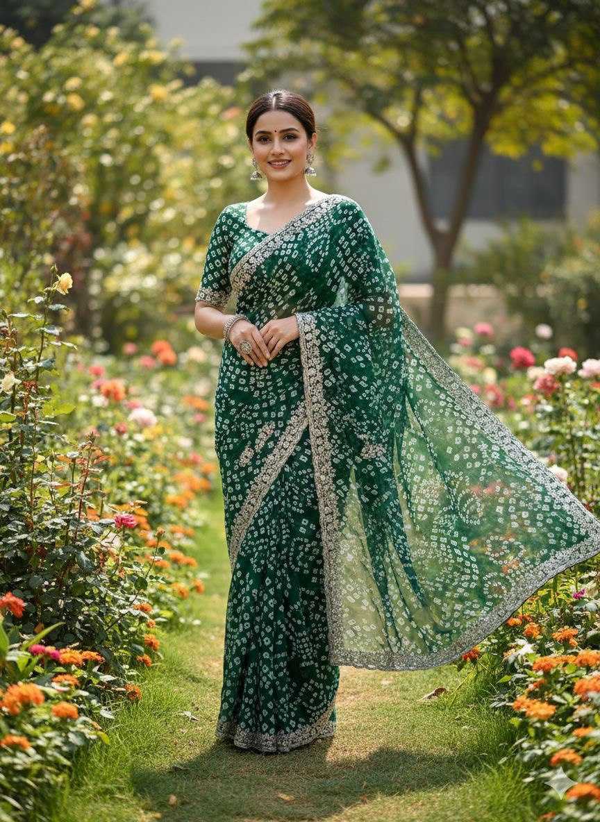 Ynf Georgette KESH696 24 Sarees Wholesale Printed Sarees Festive Sarees Casual Sarees Manufacturer- Kapda Export