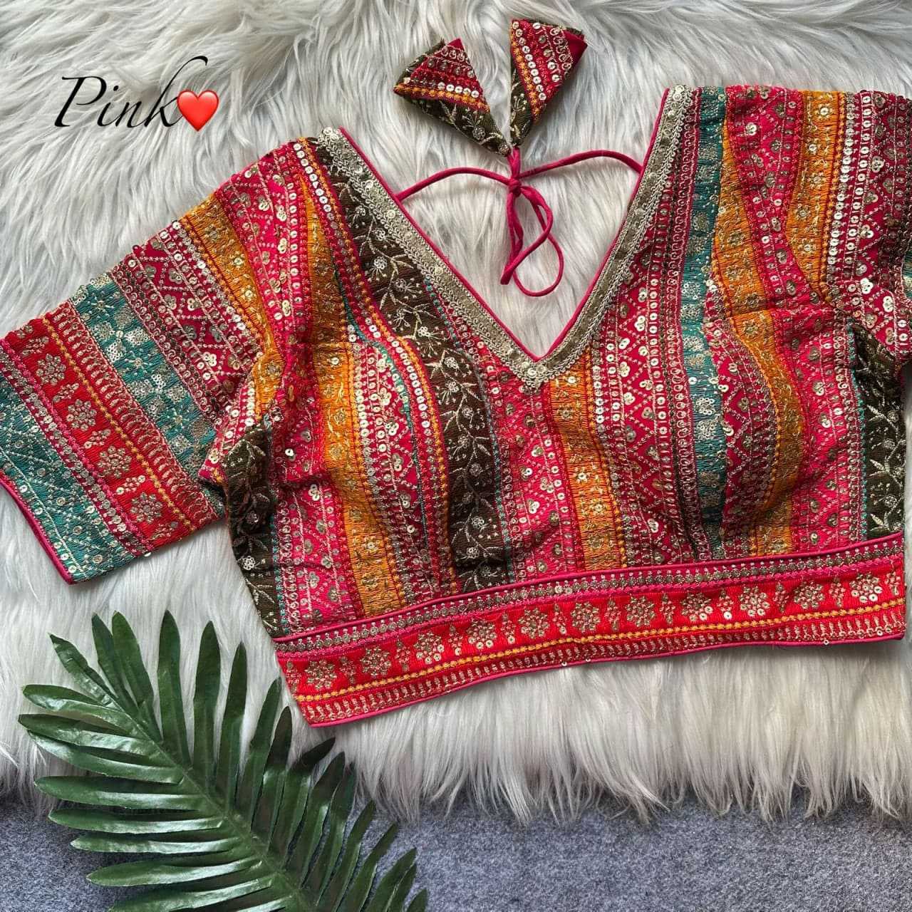 Ynf Georgette KESH728 109 Readymade Blouses Festive Collections Wholesale Designer Blouse Embroidered Blouses Party Wear Blouse Manufacturer- Kapda Export