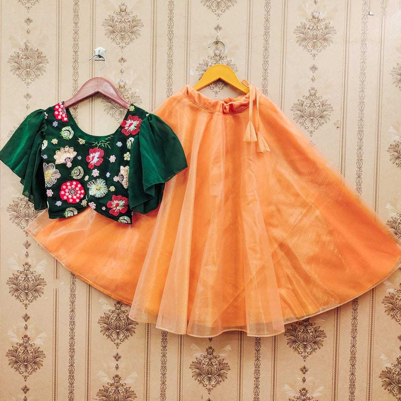 Ynf Georgette RIN235 Most Kids Wear Wholesale Kids Lehenga Kids Designer Frock Kids Party Wear Ethnic Manufacturer- Kapda Export