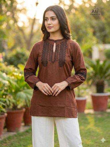 Ynf Heavy Rayon RIN125 Charmi vol 7 Kurti Festive Collections Wholesale Casual Kurtis Rayon Kurtis Embroidered Kurtis Manufacturer- Kapda Export