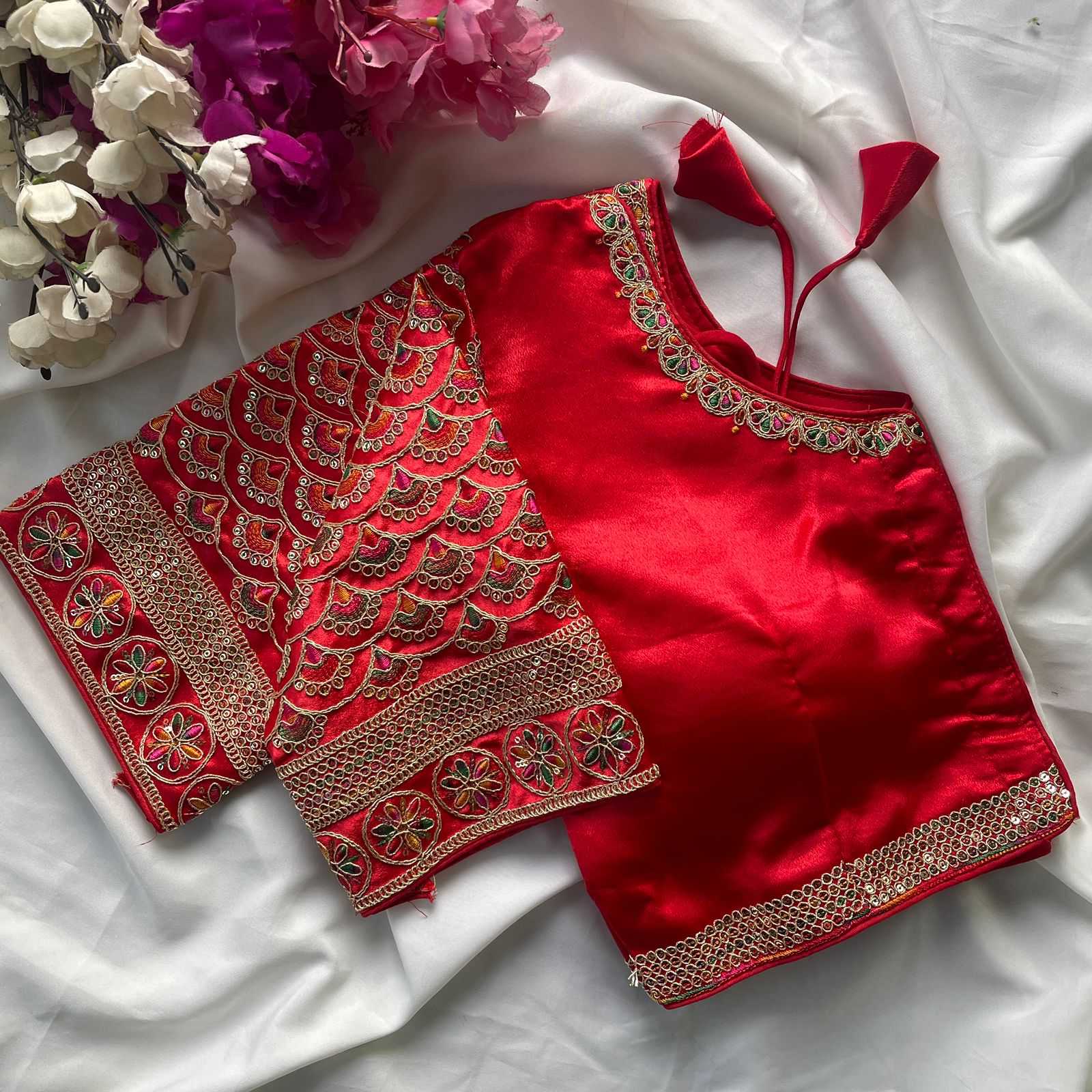 Ynf Heavy Silk KESH426 1016 Readymade Blouses Festive Collections Wholesale Designer Blouse Embroidered Blouses Silk Blouse Manufacturer- Kapda Export