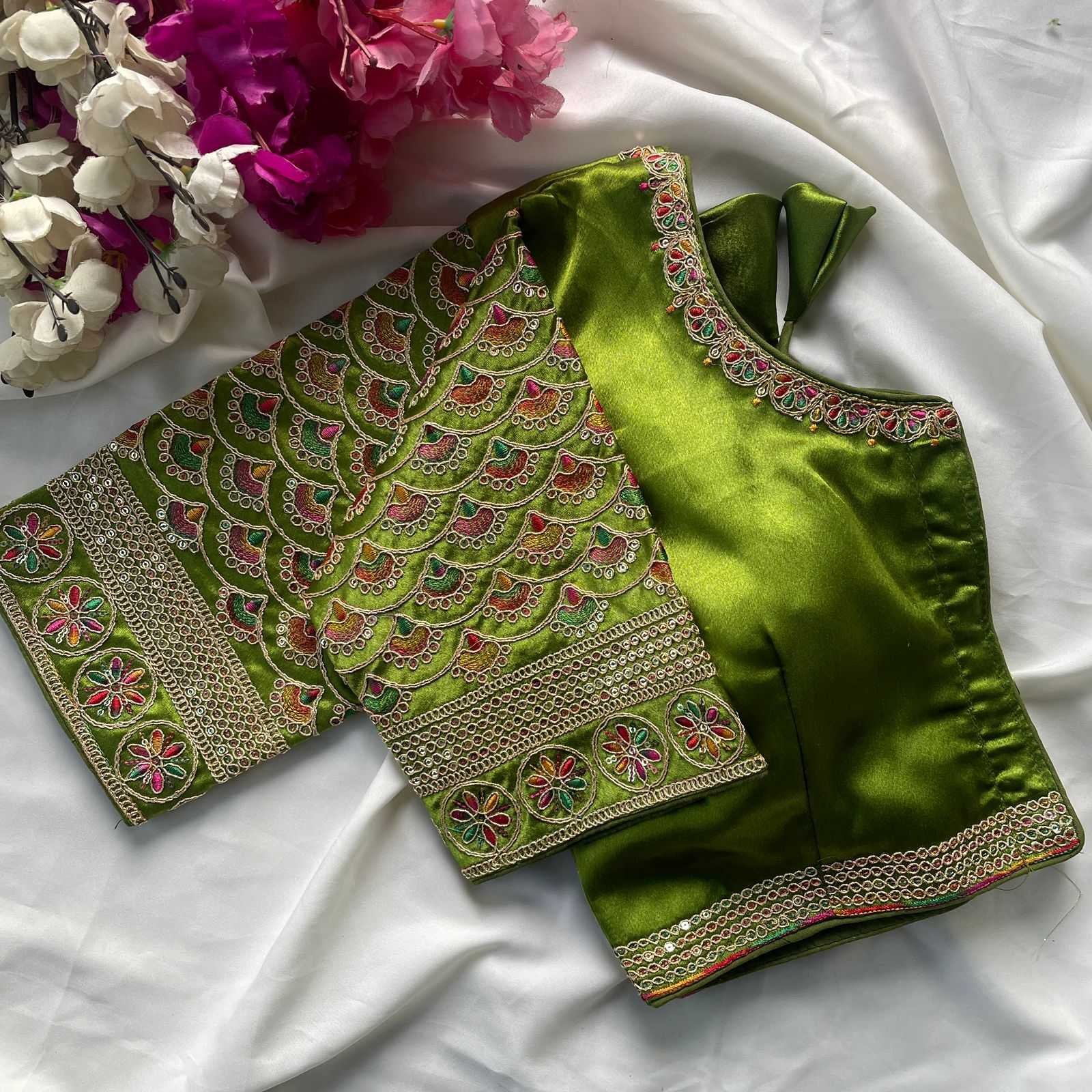 Ynf Heavy Silk KESH426 1016 Readymade Blouses Festive Collections Wholesale Designer Blouse Embroidered Blouses Silk Blouse Manufacturer- Kapda Export