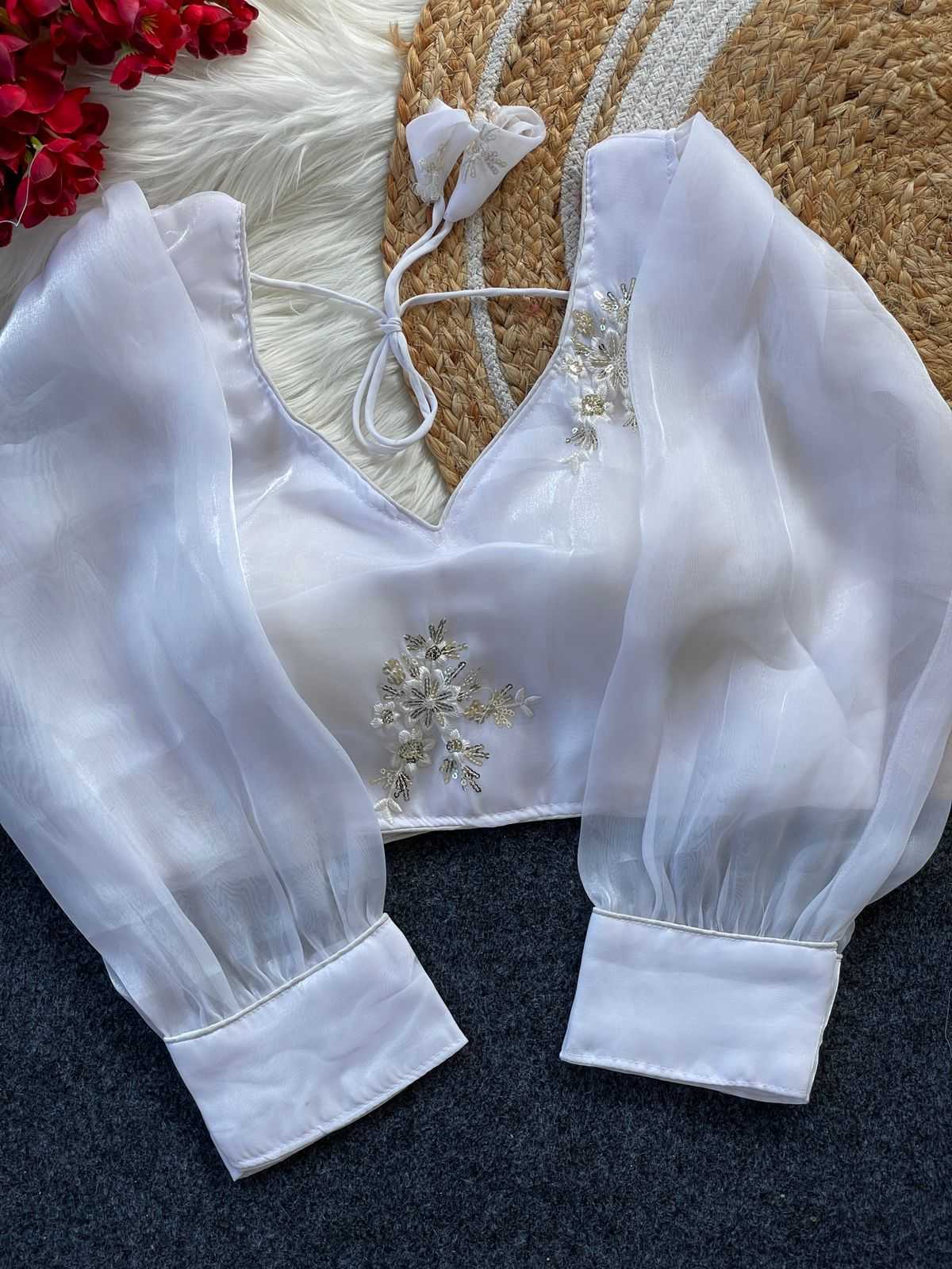 Ynf Jimmy Choo KESH426 zimichoo5 Readymade Blouses Festive Collections Wholesale Embroidered Blouses Party Wear Blouse Fashion Blouse Manufacturer- Kapda Export