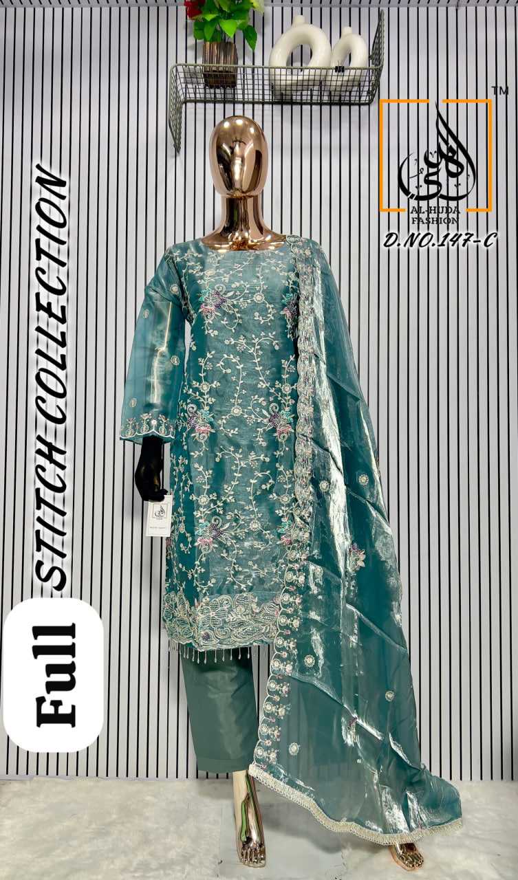 Ynf Jimmy Choo KESH557 AL-HUDA 147 Suits & Dresses Islamic Clothing Festive Collections Wholesale Pakistani Suits Embroidered Suits Eid Collections Manufacturer- Kapda Export