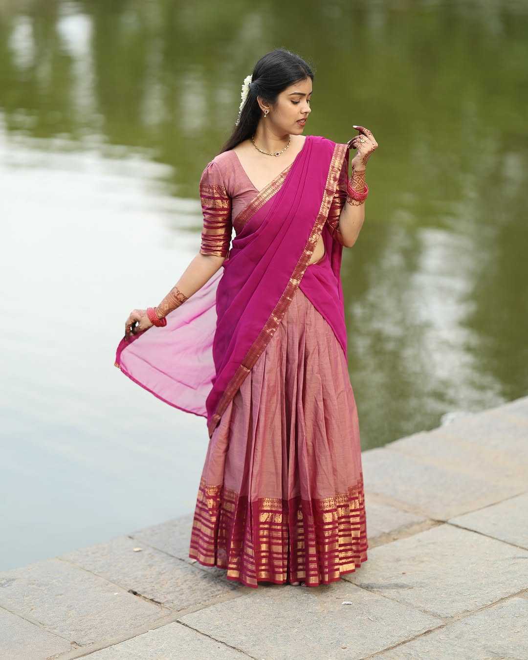 Ynf Kanjivaram Silk KESH723 ESSENCE Lehengas Festive Collections Wholesale Silk Lehenga Zari Work Lehenga Lehenga With Blouse Manufacturer- Kapda Export