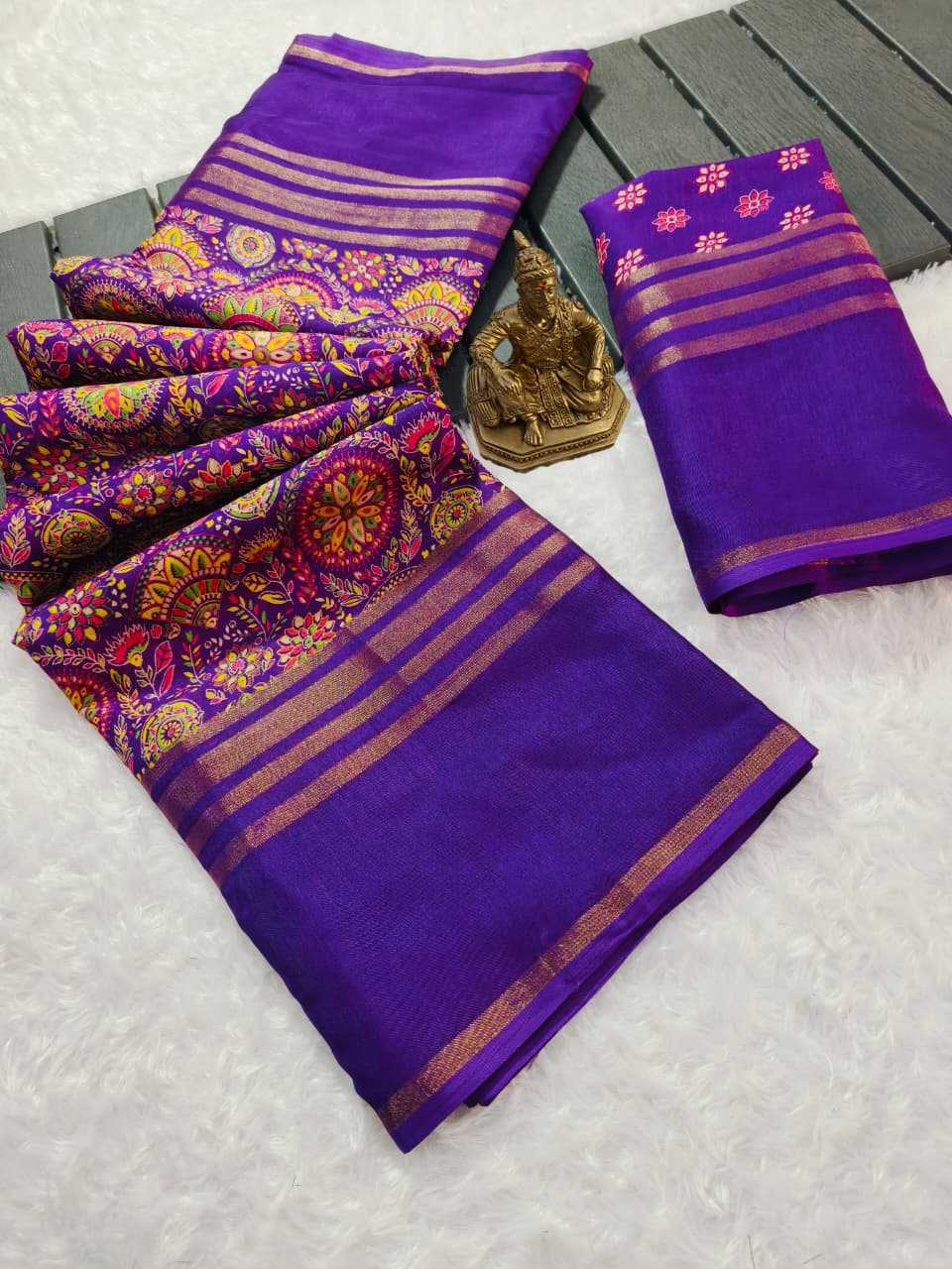 Ynf Kora Silk KESH673 PATTU SILK Sarees Wholesale Printed Sarees Kashmiri Sarees Jacquard Saree Manufacturer- Kapda Export