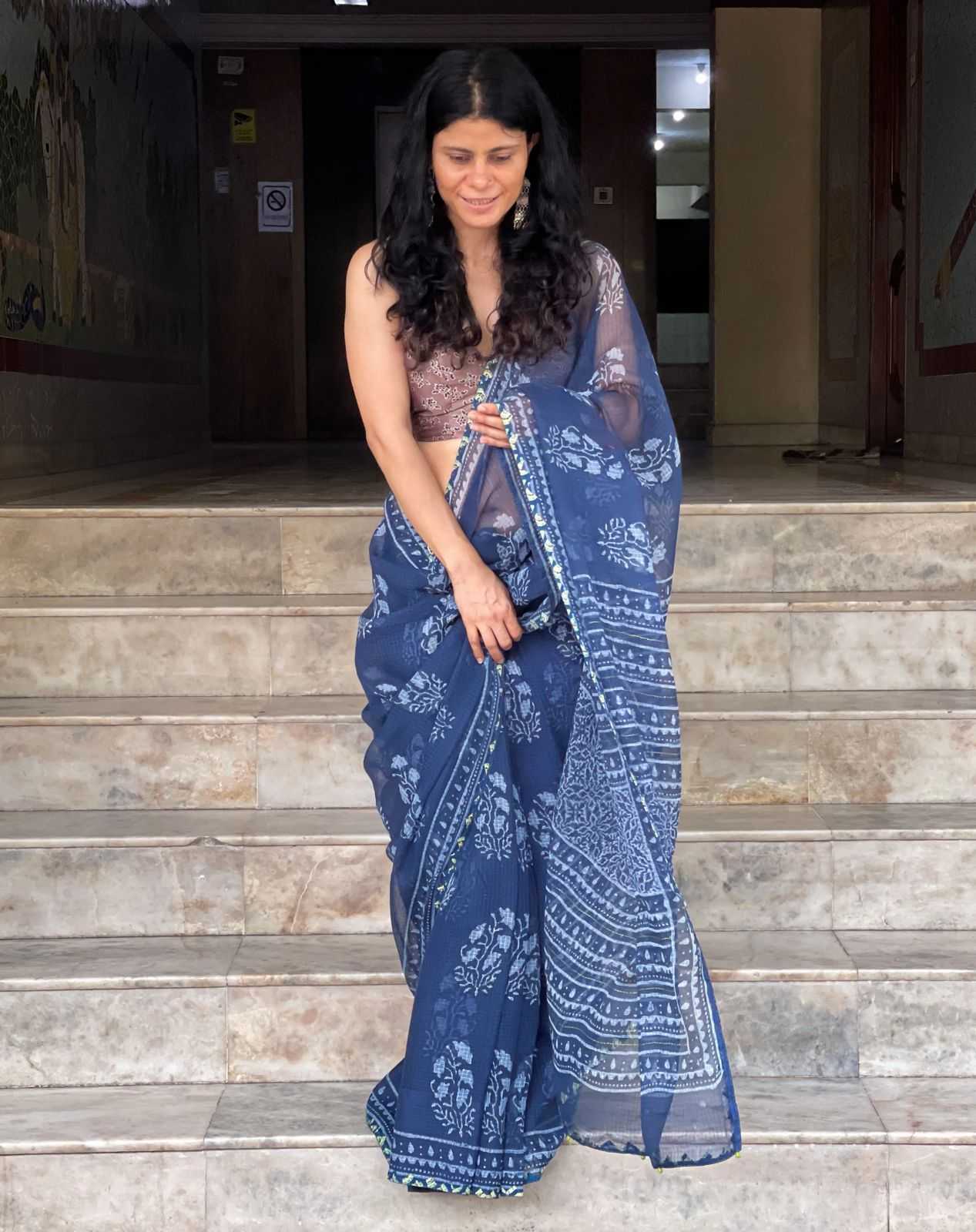 Ynf Kota Silk KESH690 Chamki Sarees Wholesale Designer Sarees Printed Sarees Kota Doria Sarees Manufacturer- Kapda Export