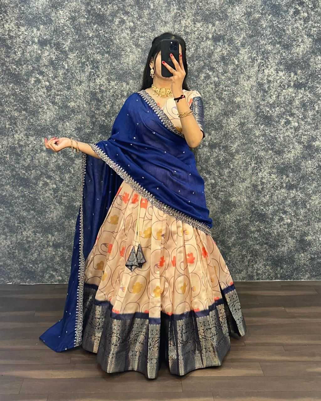 Ynf Lichi Silk KESH599 JIMMY Lehengas Wholesale Designer Lehenga Silk Lehenga Printed Lehenga Manufacturer- Kapda Export