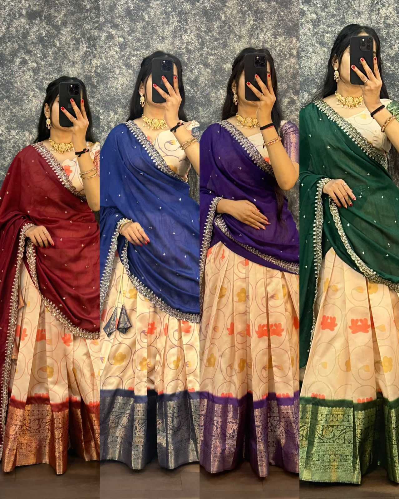 Ynf Lichi Silk KESH599 JIMMY Lehengas Wholesale Designer Lehenga Silk Lehenga Printed Lehenga Manufacturer- Kapda Export