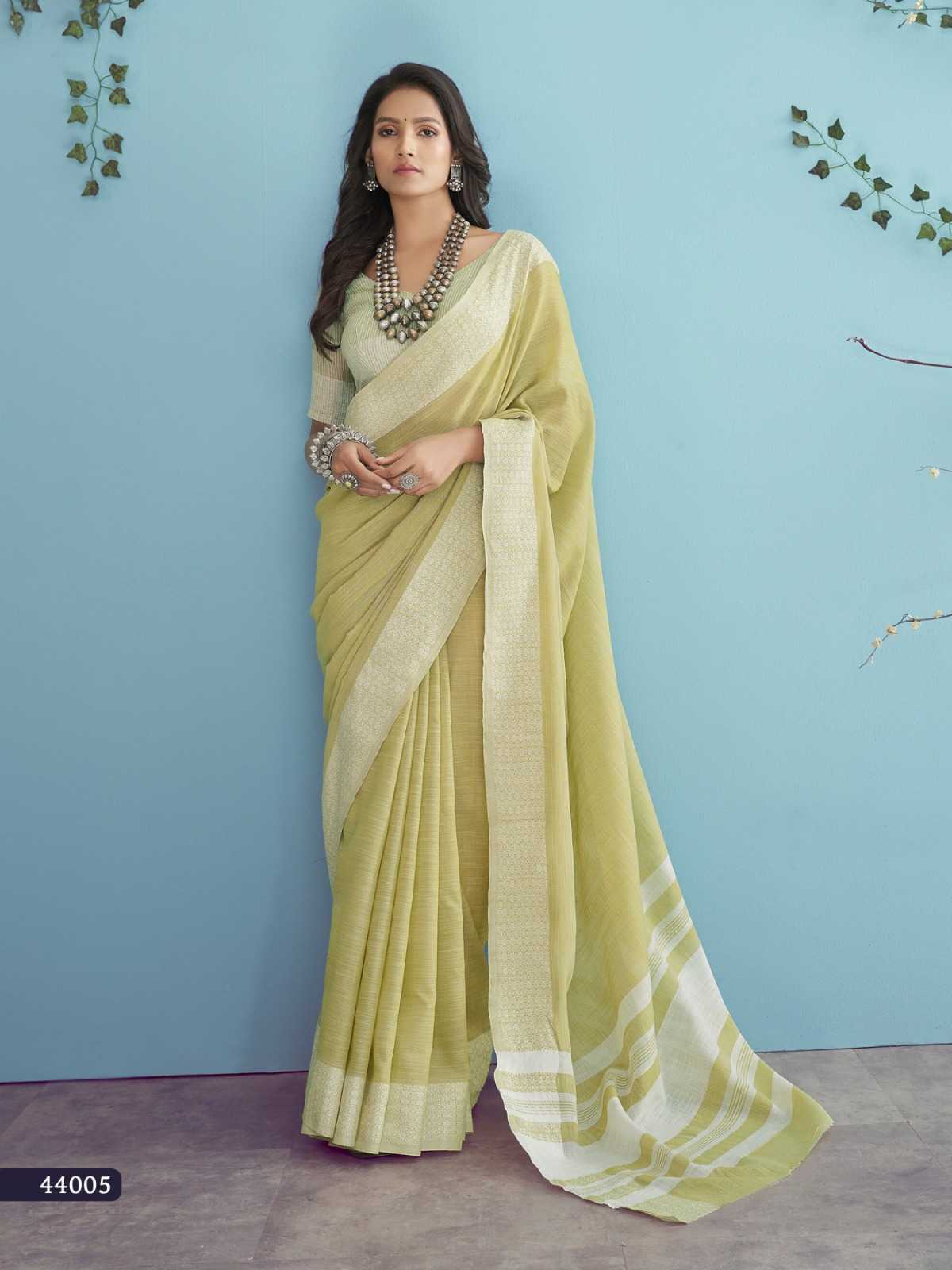 Ynf Linen KESH530 RajPath Aarzoo Sarees Wholesale Designer Sarees Chikan Sarees Linen Sarees Manufacturer- Kapda Export