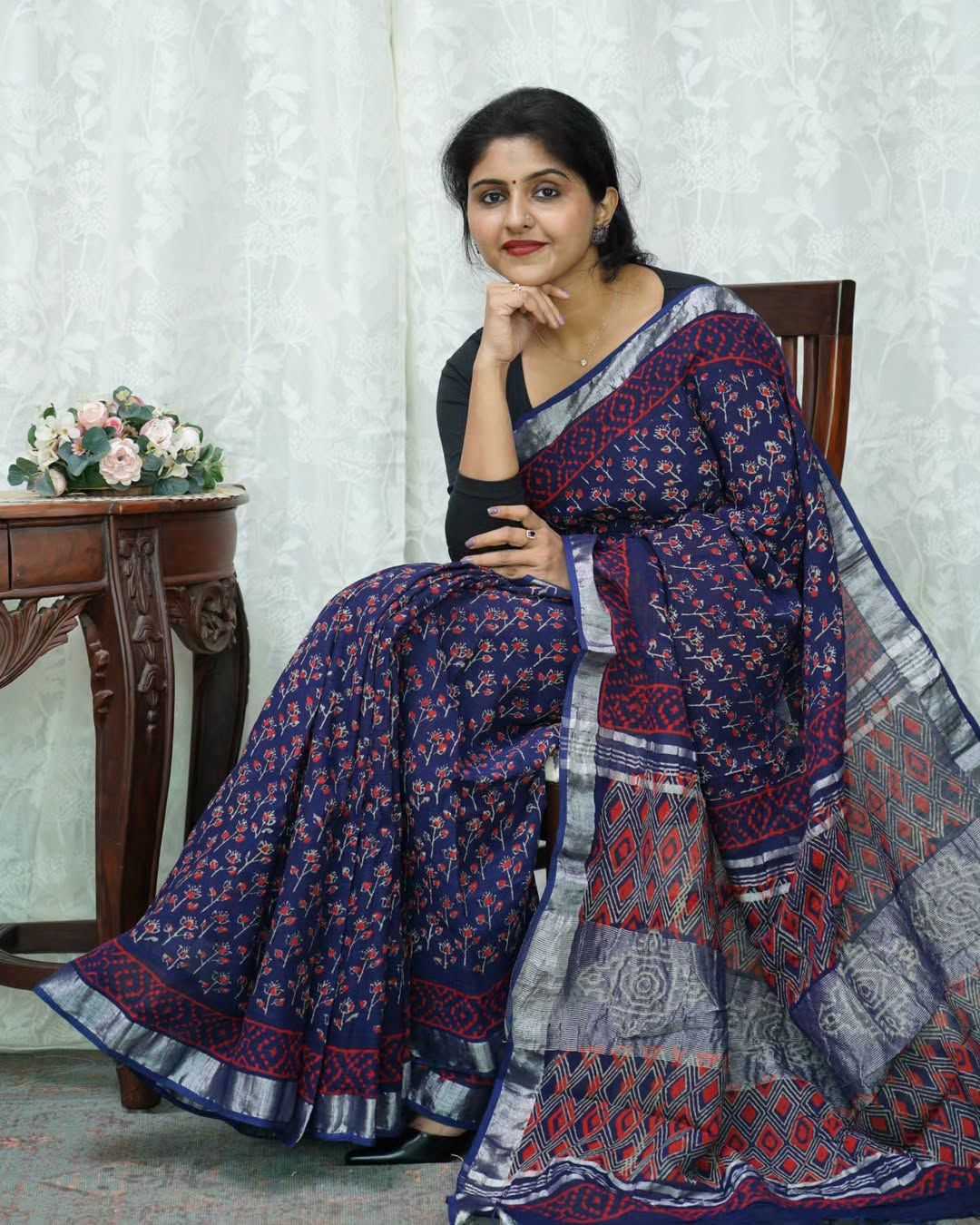 Ynf Linen KESH690 Raazhi Sarees Wholesale Linen Sarees Casual Sarees Office Wear Sarees Manufacturer- Kapda Export