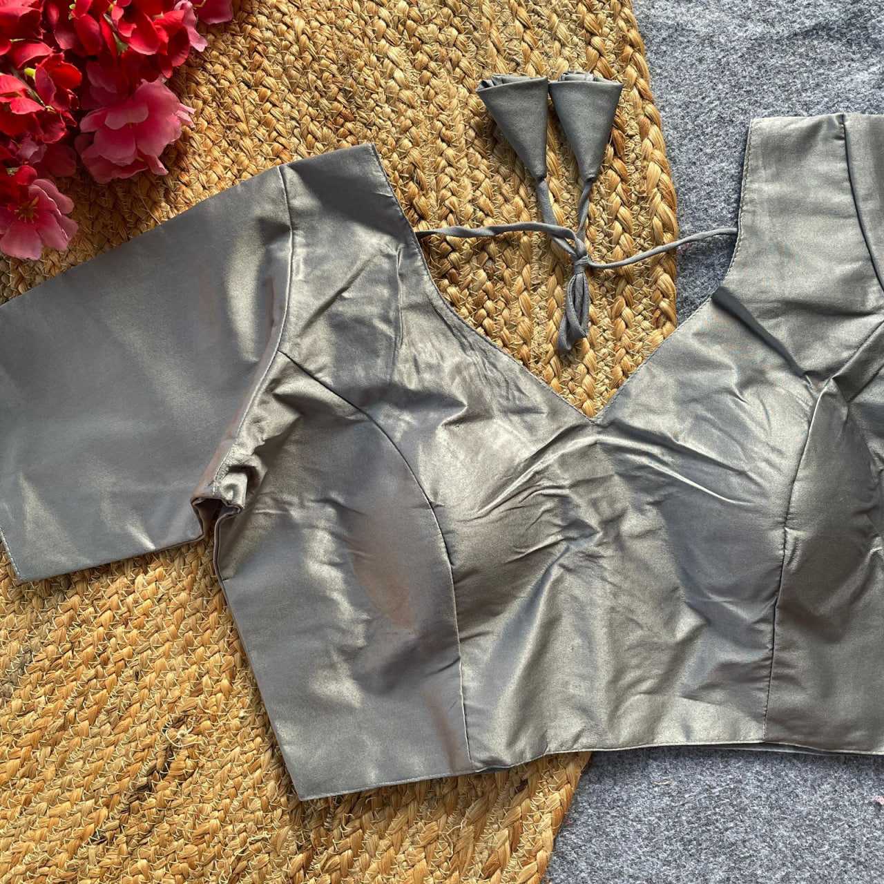 Ynf Malay Satin Silk KESH728 Malai sartin Readymade Blouses Festive Collections Wholesale Blouse Party Wear Blouse Fashion Blouse Manufacturer- Kapda Export