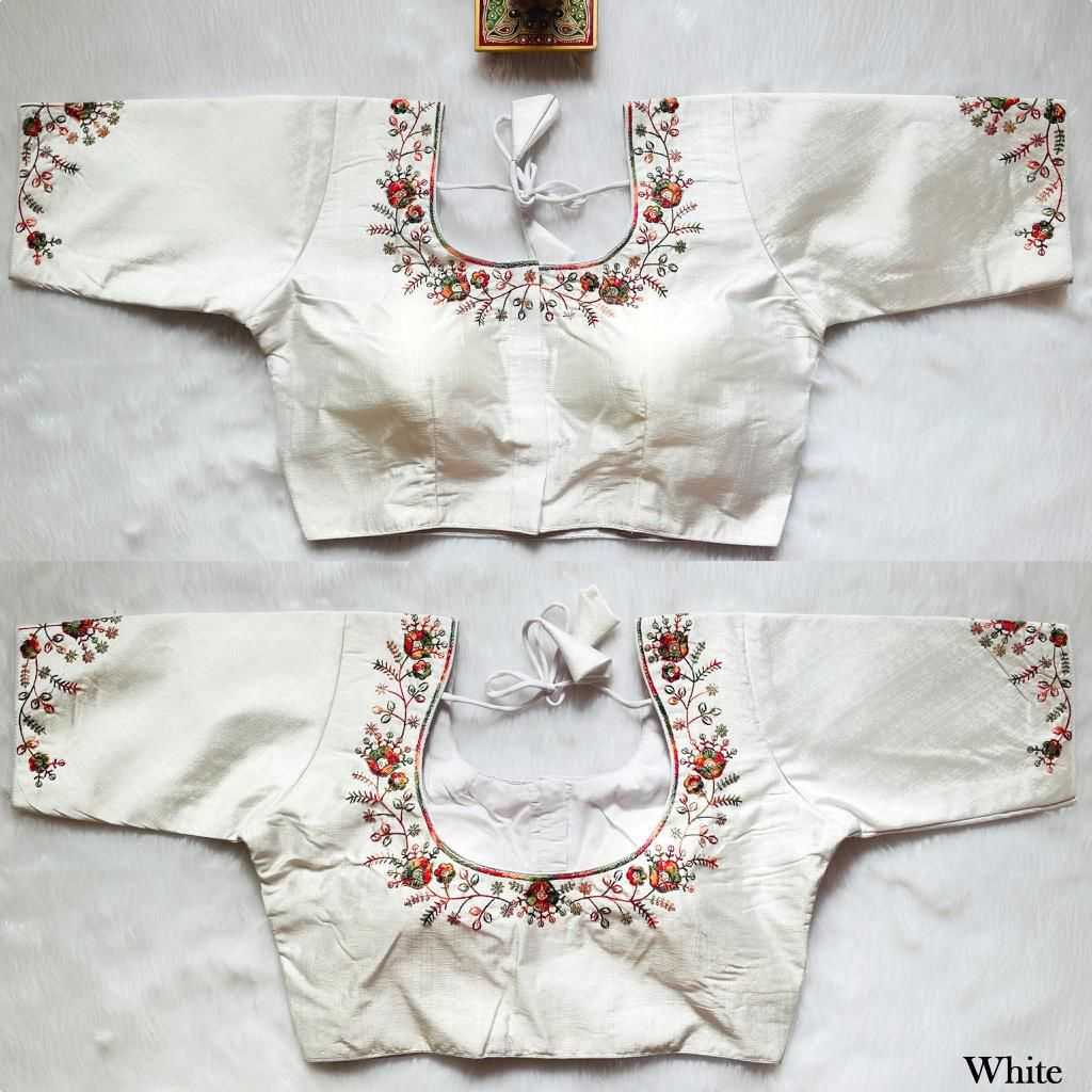 Ynf Milan Silk KESH426 4545 Readymade Blouses Wholesale Sequence Embroidery Blouse Designer Blouse Fashion Blouse Manufacturer- Kapda Export