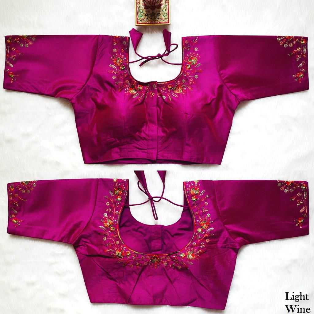 Ynf Milan Silk KESH426 4545 Readymade Blouses Wholesale Sequence Embroidery Blouse Designer Blouse Fashion Blouse Manufacturer- Kapda Export