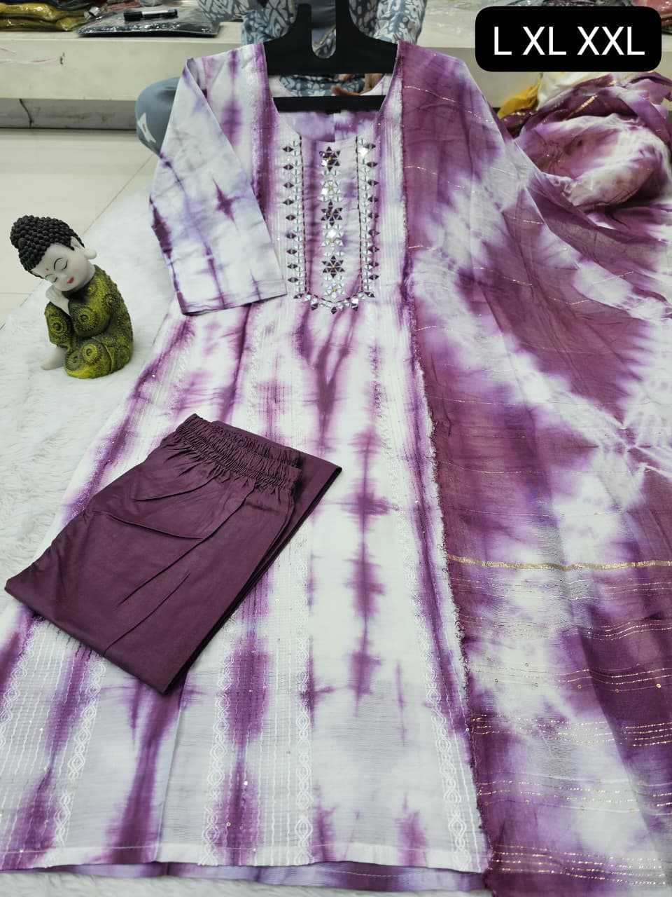 Ynf Mulberry KESH720 Batiq Western Wears Wholesale Tops Bottom Wear Manufacturer- Kapda Export