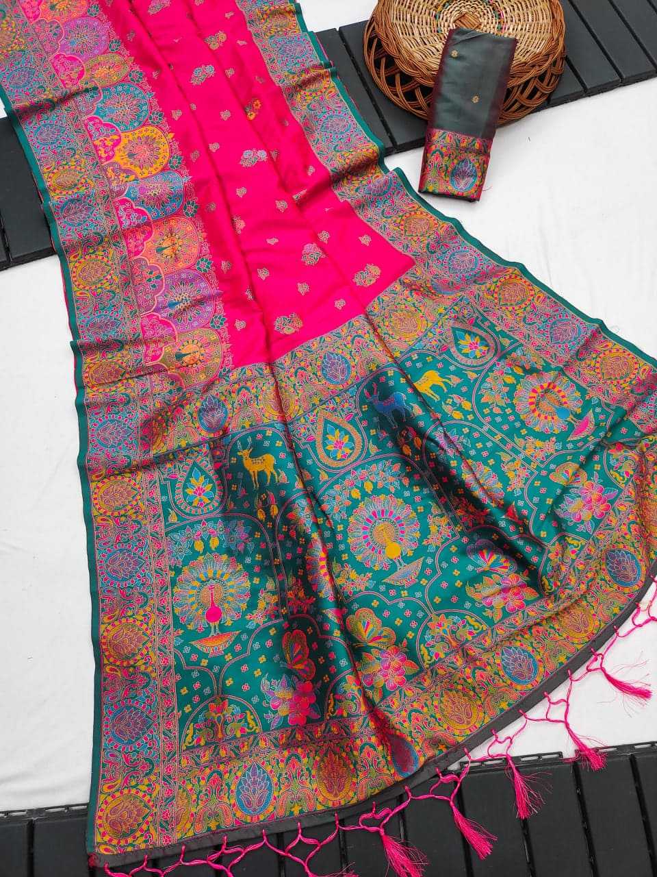 Ynf Paithani Silk KESH685 119 Silk Sarees Festive Collections Wholesale Silk Sarees With Blouse Festival Silk Sarees Pashmina Silk Sarees Manufacturer- Kapda Export