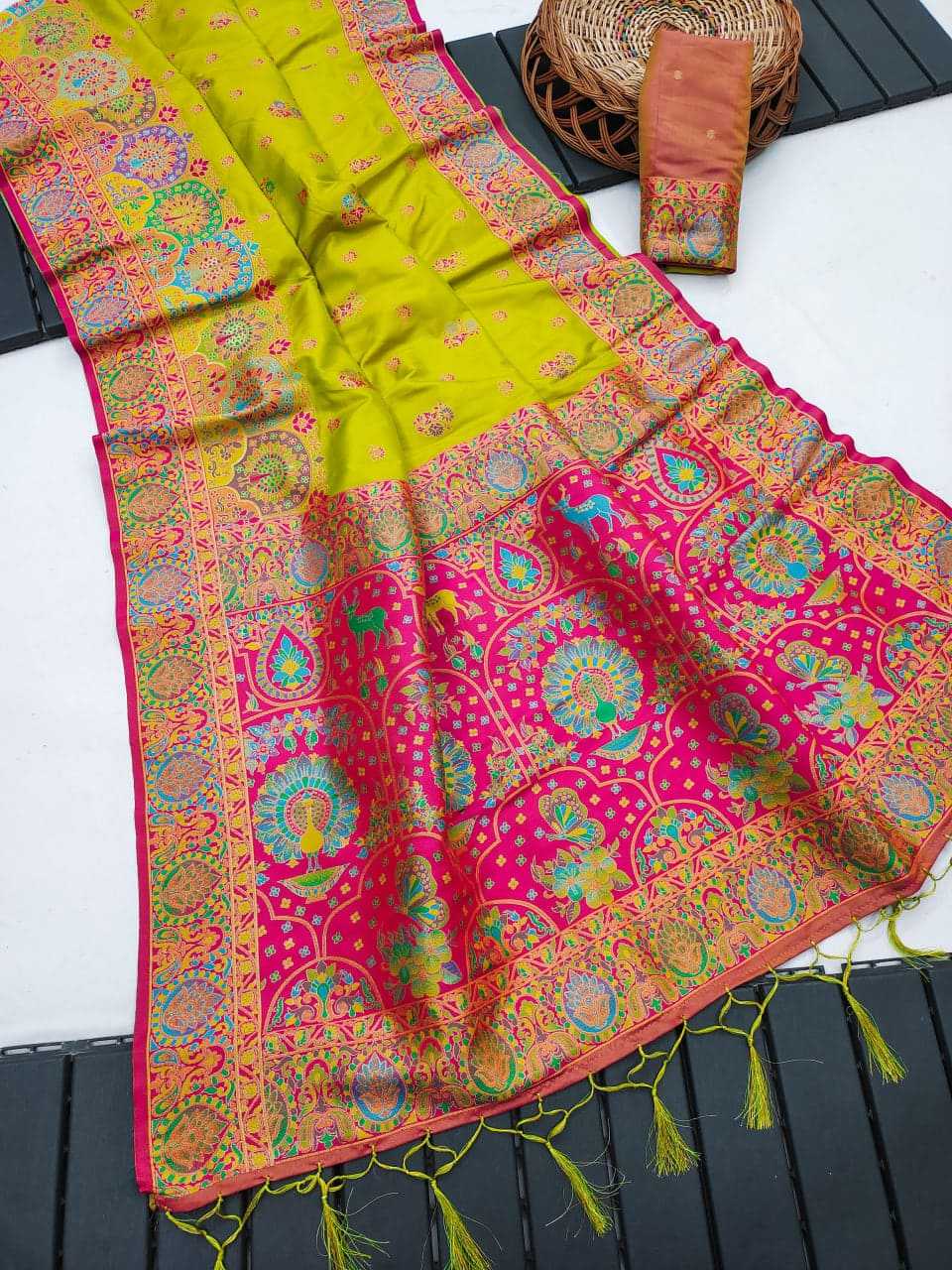 Ynf Paithani Silk KESH685 119 Silk Sarees Festive Collections Wholesale Silk Sarees With Blouse Festival Silk Sarees Pashmina Silk Sarees Manufacturer- Kapda Export