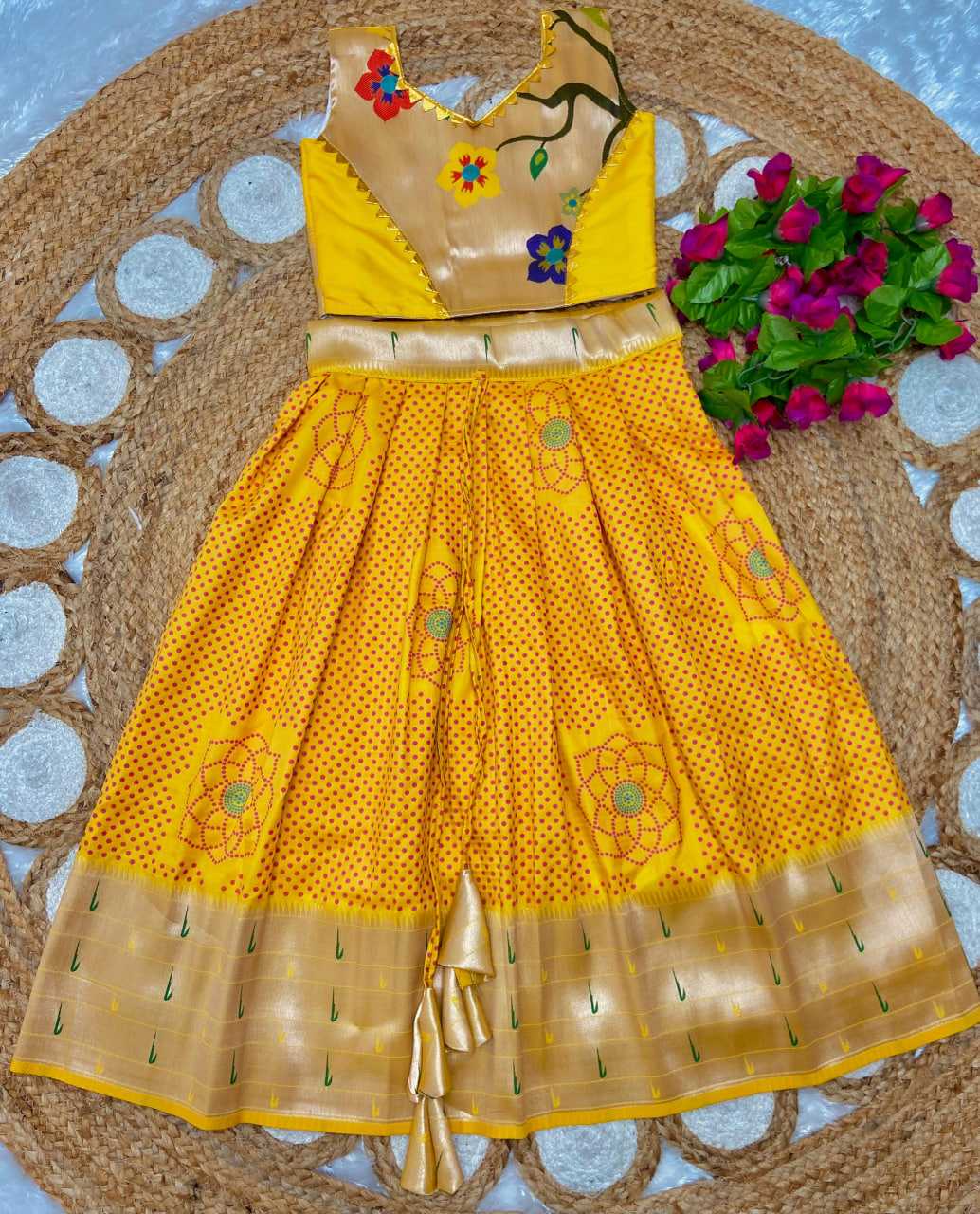 Ynf Paithani Silk KESH685 121 Kids Wear Festive Collections Wholesale Kids Lehenga Kids Lehenga Choli Baby Girl Lehenga Manufacturer- Kapda Export