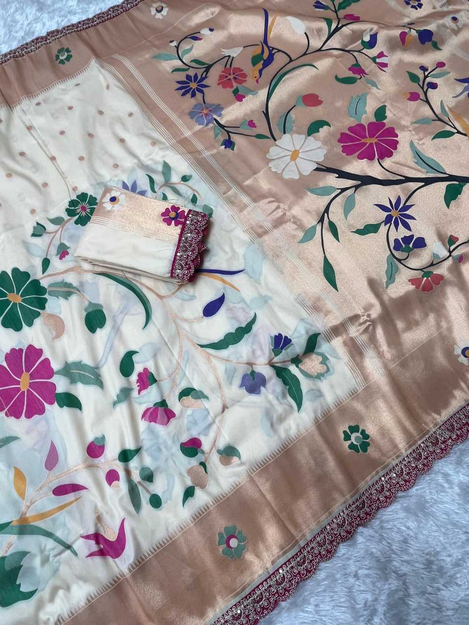 Ynf Paithani Silk KESH685 125 Sarees Festive Collections Wholesale Lace Border Sarees Festive Sarees Sarees With Blouse Manufacturer- Kapda Export